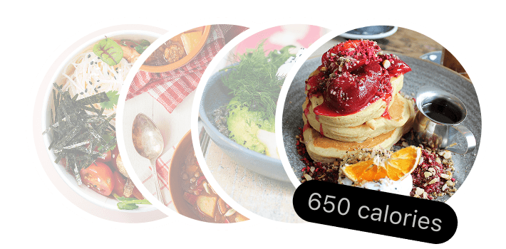 Meals with 650 calories