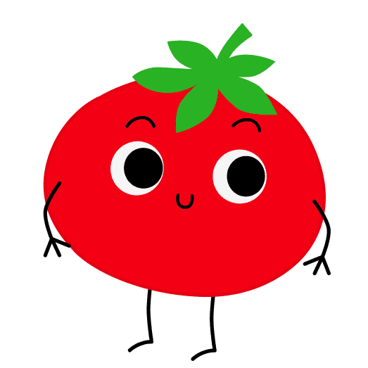 TrackAI tomato mascot